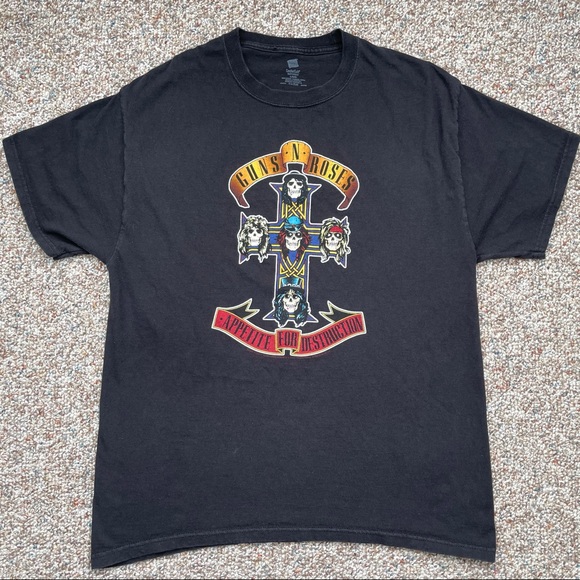 Guns N’ Roses rock band t-shirt size L